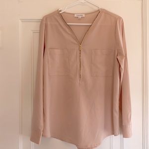 Dusty rose CK blouse